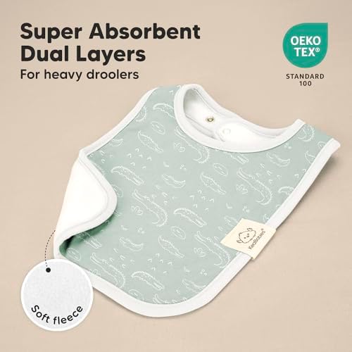 KeaBabies 8-Pack Organic Baby Bibs - Image 4