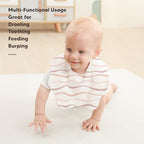 Bearmoss Baby Bibs for Drooling & Teething 8 Pack Muslin Cotton Bibs - Image 4
