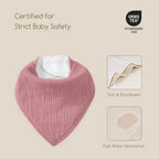 10 Pack Muslin Baby Bandana Bibs - Image 5