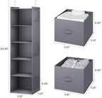 YOUDENOVA Hanging Closet Organizer, Hanging Shelves - Image 3