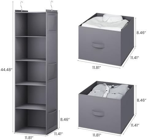 YOUDENOVA Hanging Closet Organizer, Hanging Shelves - Image 3