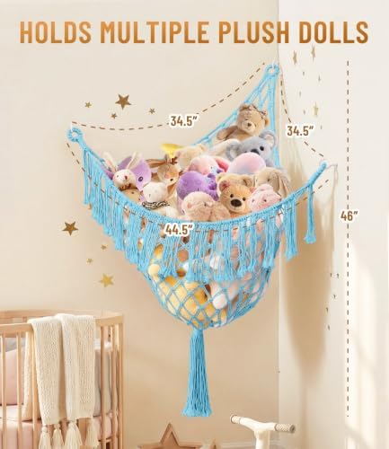 Lare Stuffed Animal Storage Hammock Corner Net - Image 5