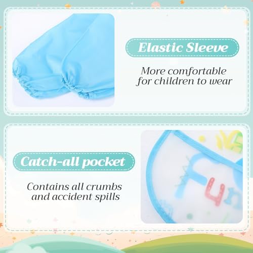 Tarpop Long Sleeve Bibs, Infant Smocks Bulk - Image 3