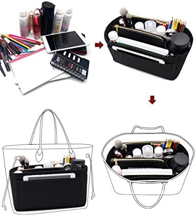 LEXSION Felt Purse Organizer Insert, Tote Bag Shaper Dividers - Image 6