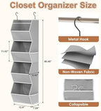 Wawocs 4 Shelf Hanging Closet Organizers and Storage - Image 3