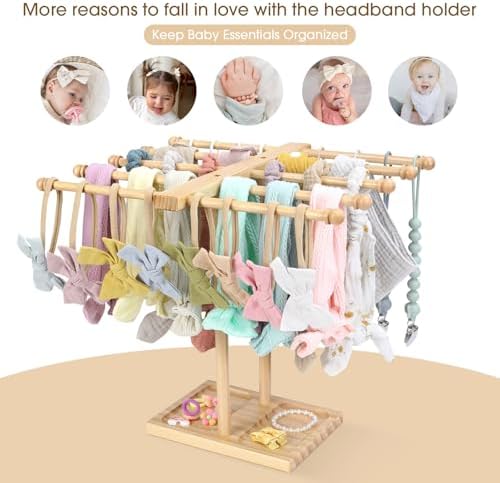 POVETIRE Headband Holder Stand Bow Organizer - Image 5