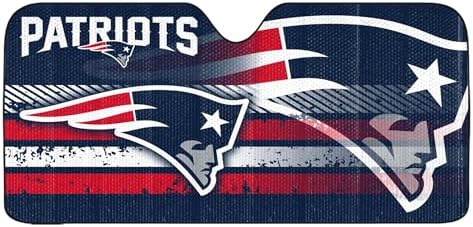 Fanmats NFL Windshield Sun Auto Shade, Sun Shield Sun Visor Accordion tri-fold by FANMATS