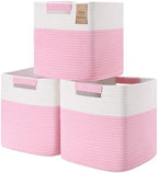 11 Inch Storage Cubes, 3 Pack Cube Storage Bins by Degeyoyo