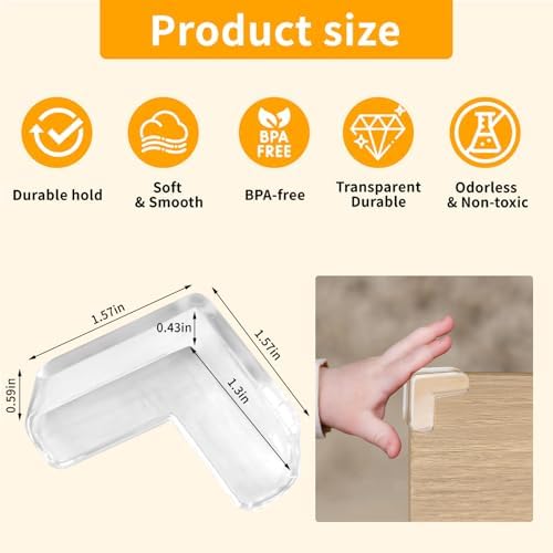 40 Pack Corner Protector Baby, L-Shaped Baby Proof Corners and Edges, Baby - Image 2