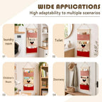 3-Pocket Hanging Wall Organizer, Cute Striped Design - Image 4
