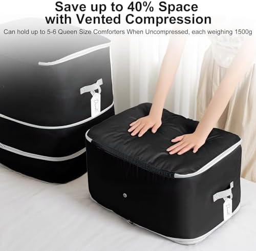 Comforter Storage Bag -130L Large Capacity Blanket Storage Bags 3-Layer Ultra - Image 4