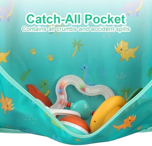 Accmor 3 Pack Long Sleeve Bibs, Baby Smock Waterproof Sleeved Bib Smock - Image 5