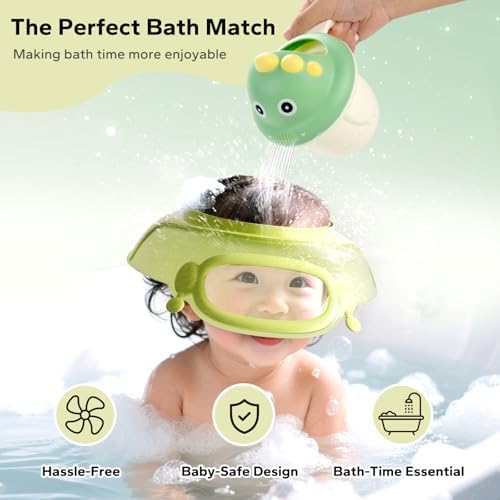 FUNUPUP Baby Shower Cap with Bath Rinse Cup - Image 5