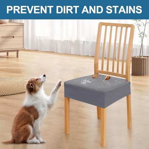 Smiry Waterproof Seat Covers for Dining Room Chairs - Image 6