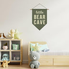 Little Bear Cave Wall Hanging Banner, Sage Green Room Decor - Image 2