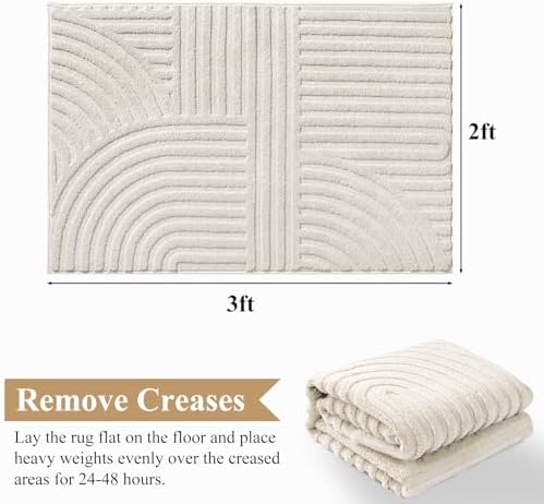 Pauwer 2x3 Area Rugs for Living Room, Modern Non Slip Washable Rug - Image 2