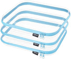 YQBRAO Clear Hard Shell Zipper Cases, 3 Large Travel Organizers by Unknown