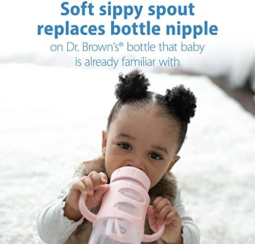 Dr. Brown's Milestones Wide-Neck Sippy Spout Bottle - Image 3