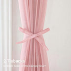 NICETOWN Baby Pink Girls Room Bed Canopy - Image 5