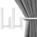 MaxMona Adhesive Curtain Holdbacks, No Drill Tie Backs, 2 Pack by ForaBetterLiving