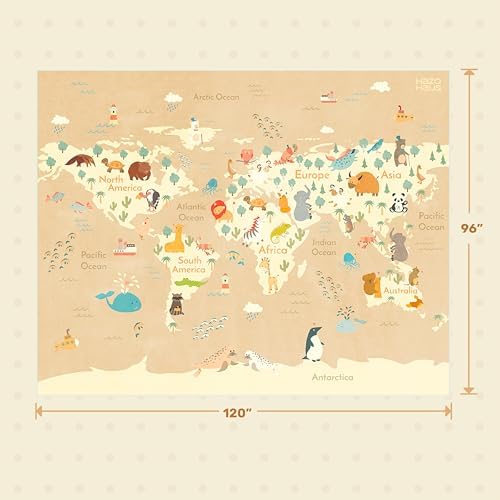 Large Kids Area Rugs with Animal - Image 2