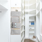 CROWNED 2Pcs Over Door Hanging Storage Bags Wall Mount Closet Organizer - Image 2