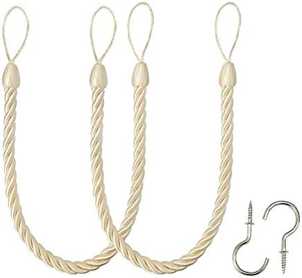 BEL AVENIR Curtain Tiebacks Ropes Tie-Backs, Handmade Holdbacks by BELAVENIR