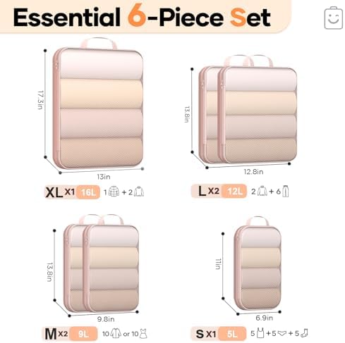 Veken 6/9/11 Set Compression Packing Cubes - Image 2