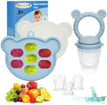 Baby Breastmilk Popsicle Molds & Fruit Feeder, Baby Food Freezer Tray Storage by WAJIAYON