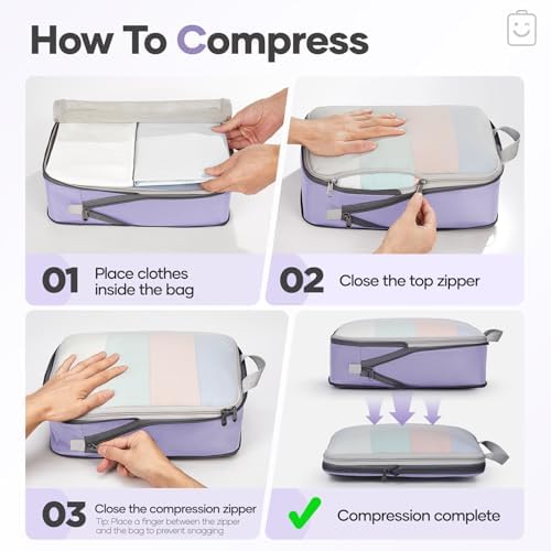 Veken 9/11 Set Compression Packing Cubes - Image 3