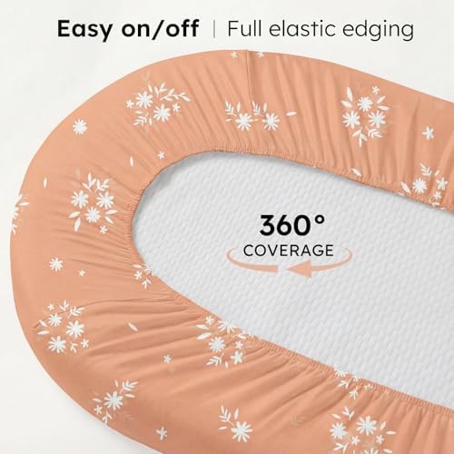 Baby Bassinet Sheets, 3 Pack Fitted Bassinet Mattress Sheets, Compatible - Image 5