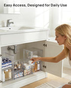 Vtopmart 8 Pack Clear Pull-Out Under Sink Organizer Set - Image 4