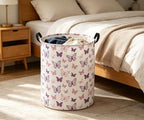 ESSME Butterfly Laundry Basket, Hamper Collapsible Canvas Waterproof Storage Bin - Image 3