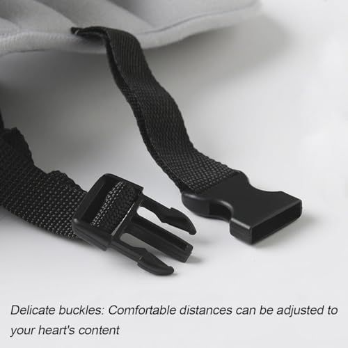 Car Seat Head Support Strap Adjustable Mesh Neck Relief Band Purple - Image 4