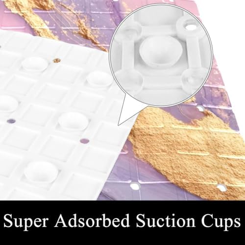 Shower Mat Non Slip, 26.8 x 15.1 Inch Bathtub Mat - Image 3