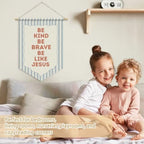 Christian Nursery Decor, Be Kind Brave Be Like Jesus Banner Flag - Image 3