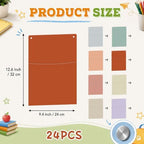 24 Pcs Boho Plastic Oversized Wall Pockets - Image 2