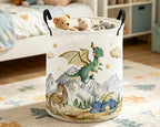 ESSME Kids Laundry Basket, Dinosaur Hamper Collapsible Canvas Waterproof - Image 5