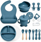 Silicone Baby Feeding Utensils Set by Catvegue