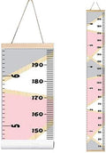 Kids Growth Chart, Wood Frame Fabric Canvas Height Measurement Ruler from Baby by MinoMia