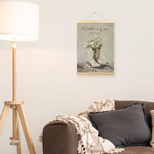 TLESKE Christian Western Cowgirl Wall Art Poster, Bible Verses Wall Decor - Image 4