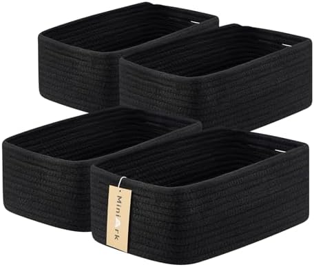 MiniArk Small Storage Baskets for Organizing | Closet Organizer Bins | Shelf by MiniArkStorageBasketsHome