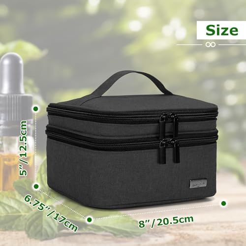 LUXJA Double-Layer Essential Oil Carrying Case Holds 30 Bottles - Image 6