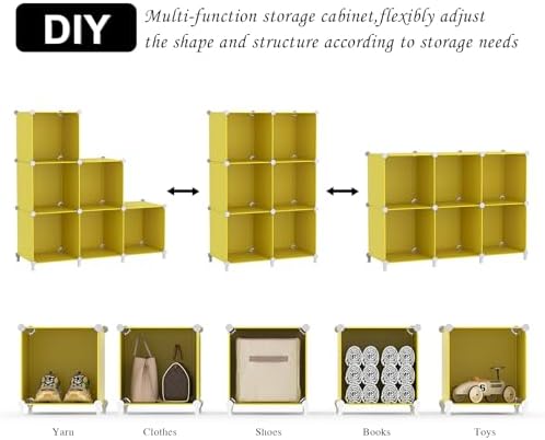 AWTATOS Cube Storage Organizer, 6 Cube Closet Storage Shelves - Image 6