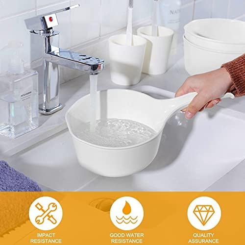 2 PCS Water Scoop for Bath, Plastic Shower Bucket, Bathroom Water Scoop Cup - Image 6