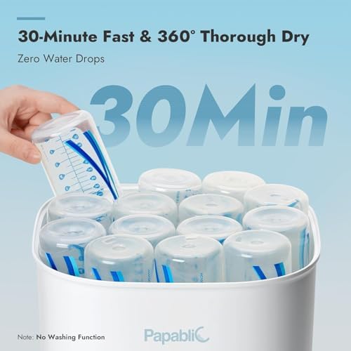 Papablic Bottle Sterilizer and Dryer Pro Max, 13 Bottles Large Capacity - Image 3