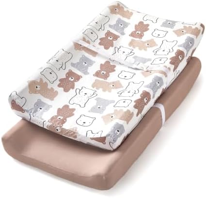 TILLYOU Changing Pad Cover Set in Soft Jersey Material by TILLYOU