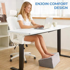 3-Level Adjustable Foot Rest for Under Desk at Work, 17x11.2x17 Inch - Image 5