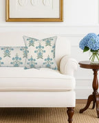 Jillien Harbor Amelia 20" x 20" Floral Throw Pillow Cover Blockprint 50 cm x 50 - Image 5