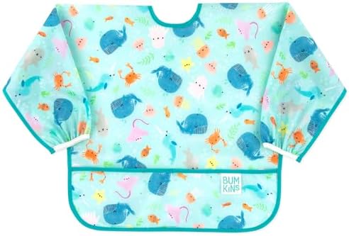 Bumkins Bibs, Baby and Toddler Girls and Boys 6-24 Months, Long Sleeve by Bumkins
